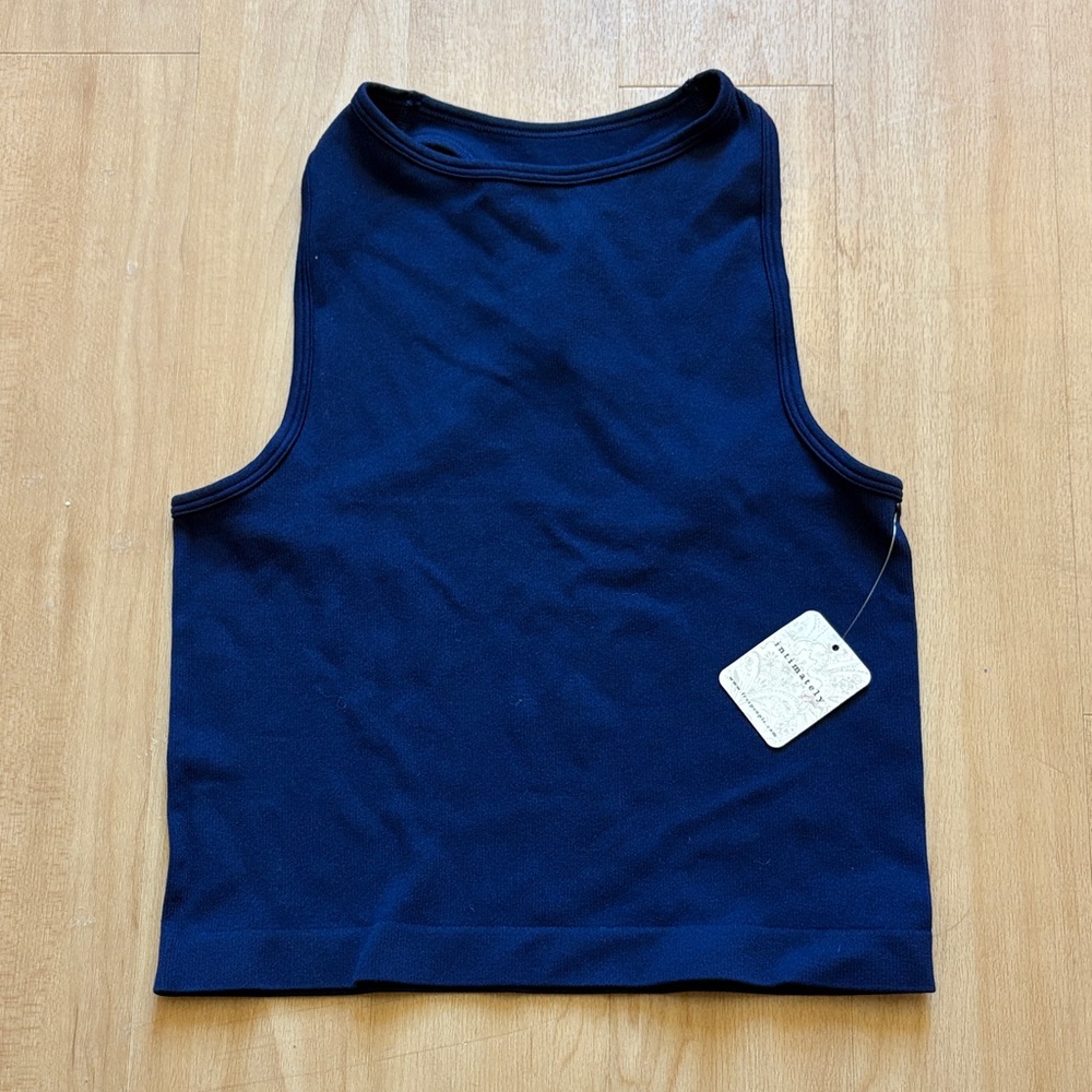 Free People Navy Tank Top